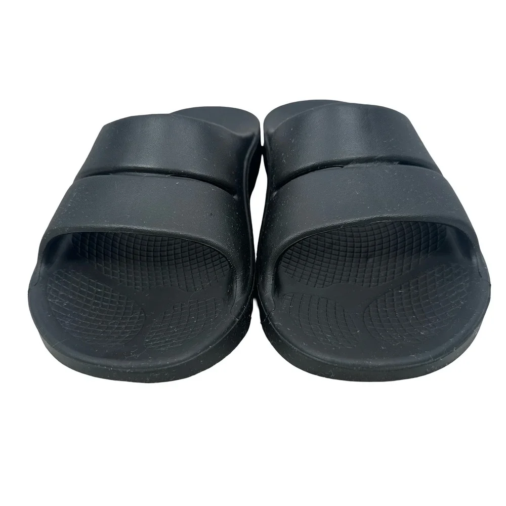 OOFOS OOahh Slide Sandal Black Mens 8 Womens 10 Recovery Footwear EU 41